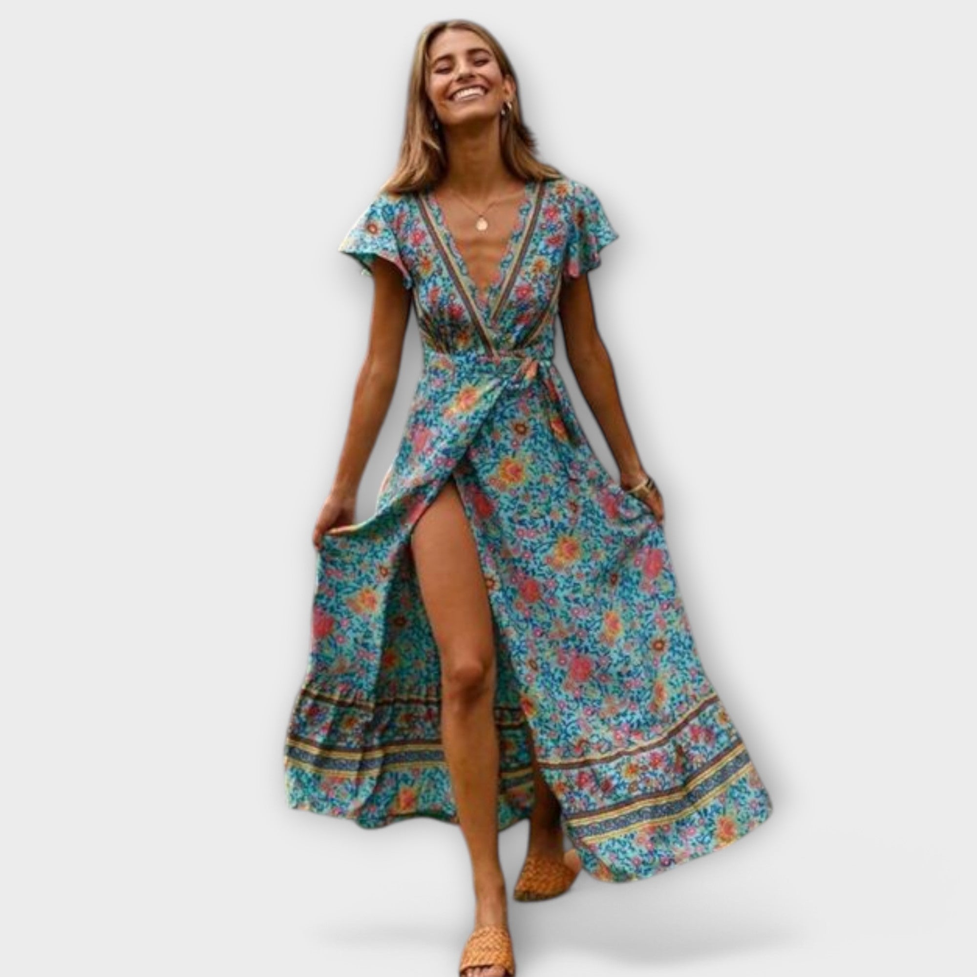 Shylin Boho Maxi Kjole